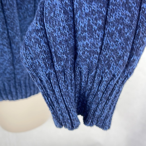 Oscar De La Renta Blue Sweater Fleece Collar - Picture 5 of 8